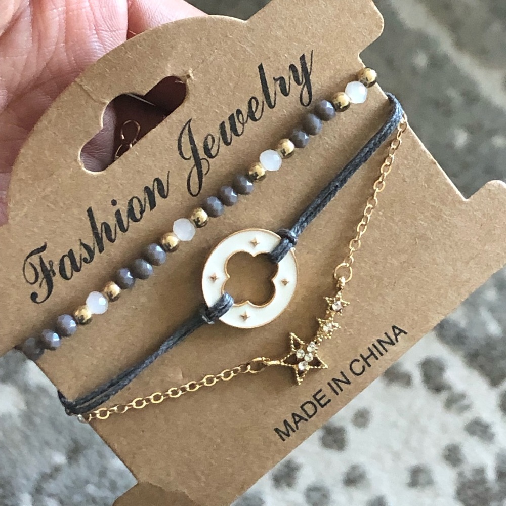 Luxury clover bracelet bundle